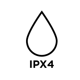 IPX4 WATERPROOF  